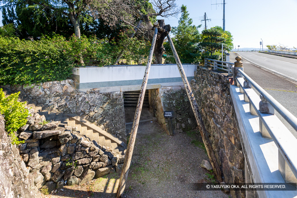 田辺城水門跡