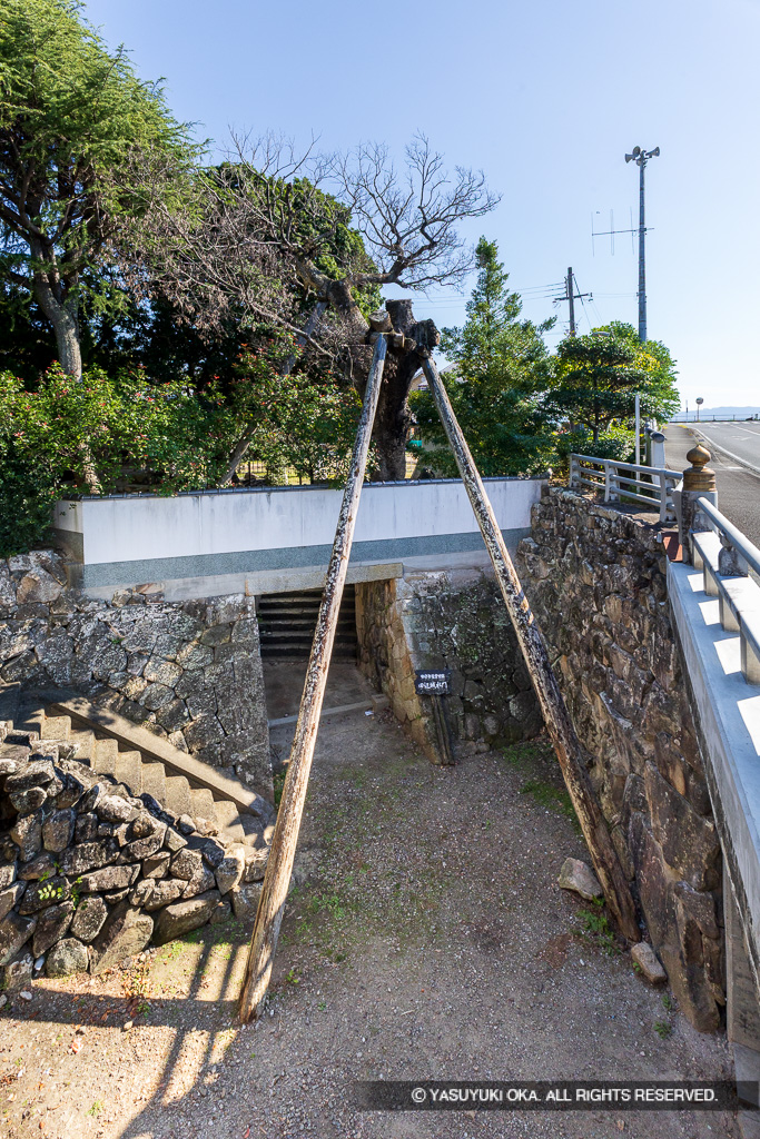 田辺城水門跡