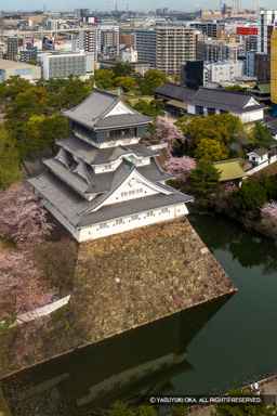 北九州市役所の展望フロアから見る天守 | 高解像度画像サイズ：4904 x 7352 pixels | 写真番号：6F1A6091 | 撮影：Canon EOS R5m2