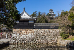 追手門・水堀・天守|高解像度画像サイズ:6720 x 4480 pixels|写真番号:5D4A4520|撮影:Canon EOS 5D Mark IV
