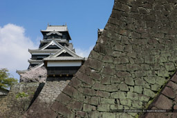 二様の石垣・天守｜高解像度画像サイズ：5616 x 3744 pixels｜写真番号：1P3J1636｜撮影：Canon EOS-1Ds Mark III