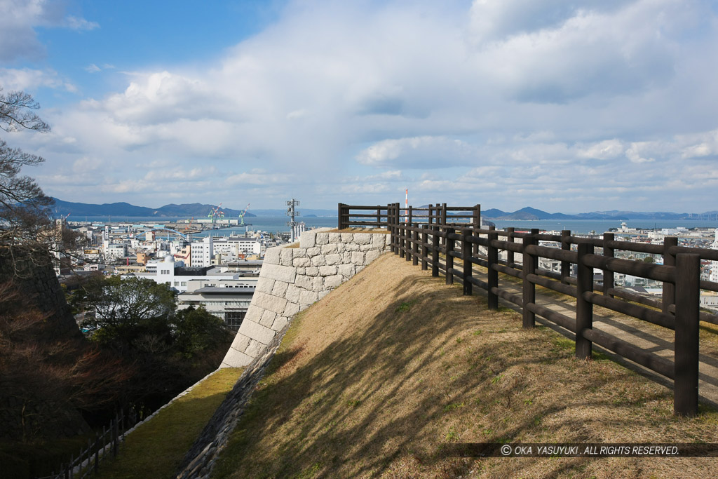 三の丸北西の櫓台