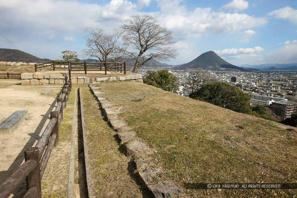 本丸から讃岐富士