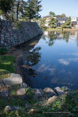 脇虎口ノ門跡・石段遺構・内堀｜高解像度画像サイズ：3744 x 5616 pixels｜写真番号：1P3J1549｜撮影：Canon EOS-1Ds Mark III