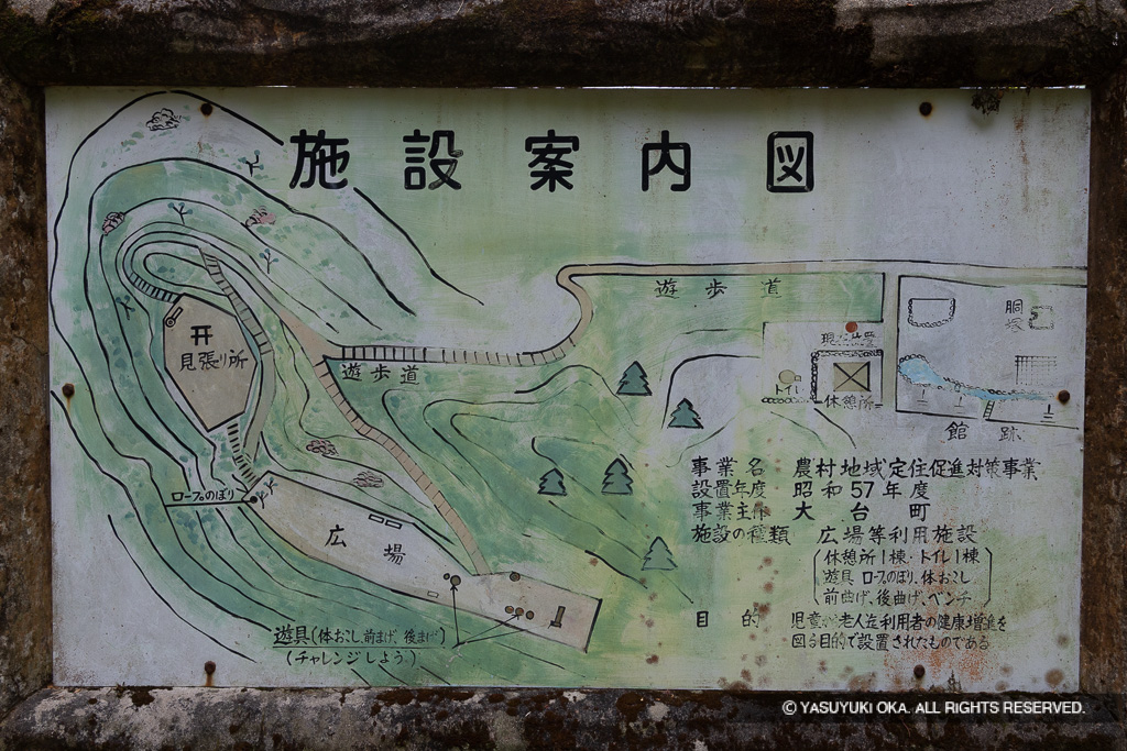 施設案内図・愛宕山砦