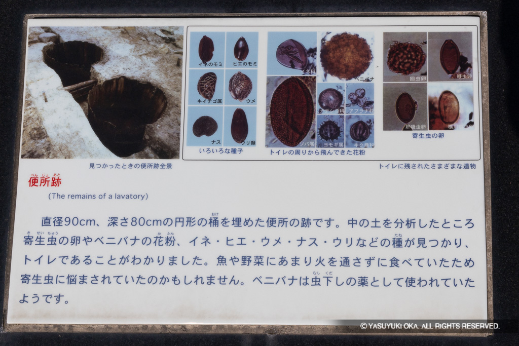 便所跡の歴史解説板