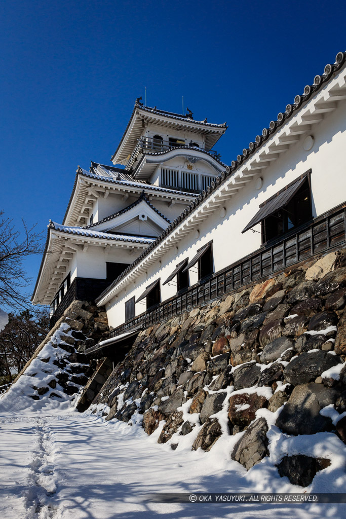 雪の長浜城