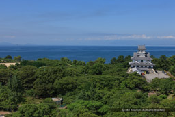 琵琶湖と長浜城｜高解像度画像サイズ：5516 x 3677 pixels｜写真番号：1P3J7036｜撮影：Canon EOS-1Ds Mark III