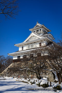 雪の長浜城｜高解像度画像サイズ：5734 x 8601 pixels｜写真番号：5DSA3914｜撮影：Canon EOS 5DS