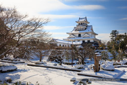 雪の長浜城｜高解像度画像サイズ：8688 x 5792 pixels｜写真番号：5DSA3980｜撮影：Canon EOS 5DS