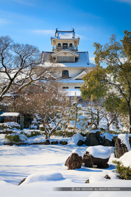 雪の長浜城｜高解像度画像サイズ：5792 x 8688 pixels｜写真番号：5DSA3985｜撮影：Canon EOS 5DS