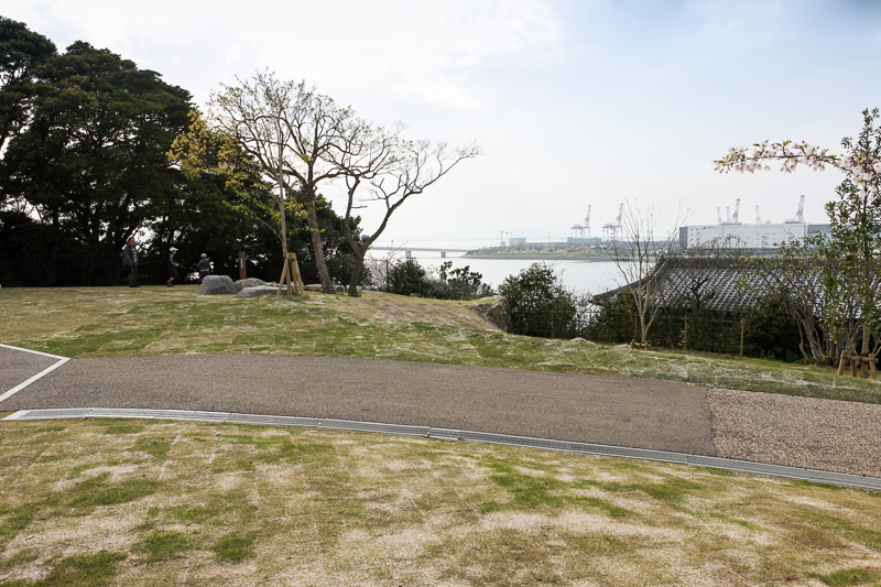 隅櫓跡・博多湾を望む