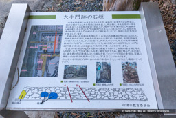 大手門石垣（南部小学校） 歴史解説 | 高解像度画像サイズ：5472 x 3648 pixels | 写真番号：IMG_2350 | 撮影：Canon EOS 6D