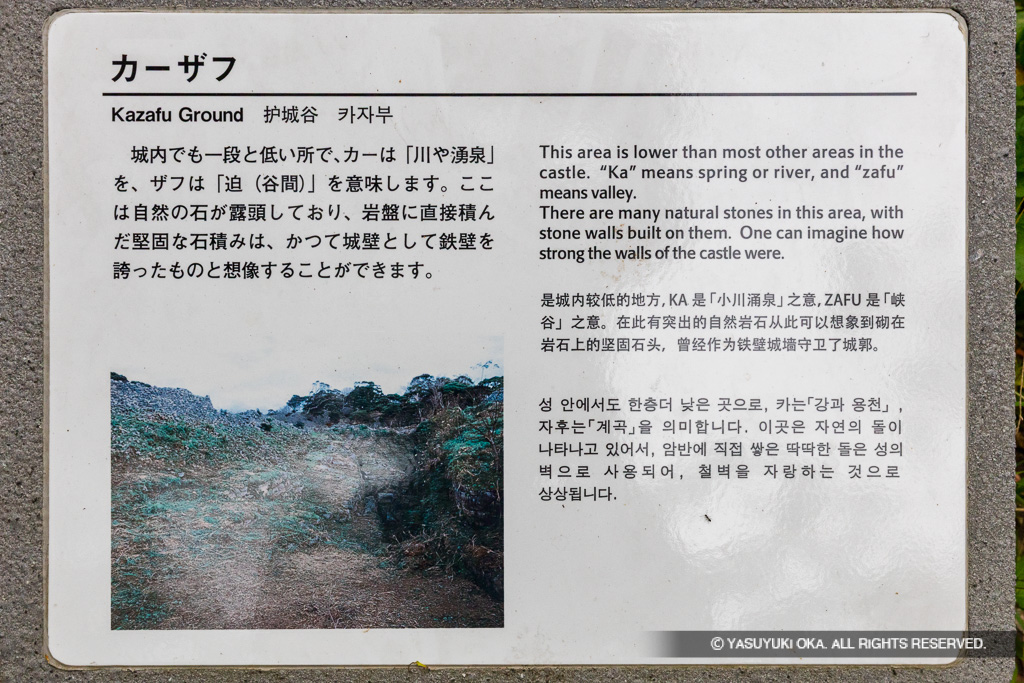 カーザフ歴史解説板