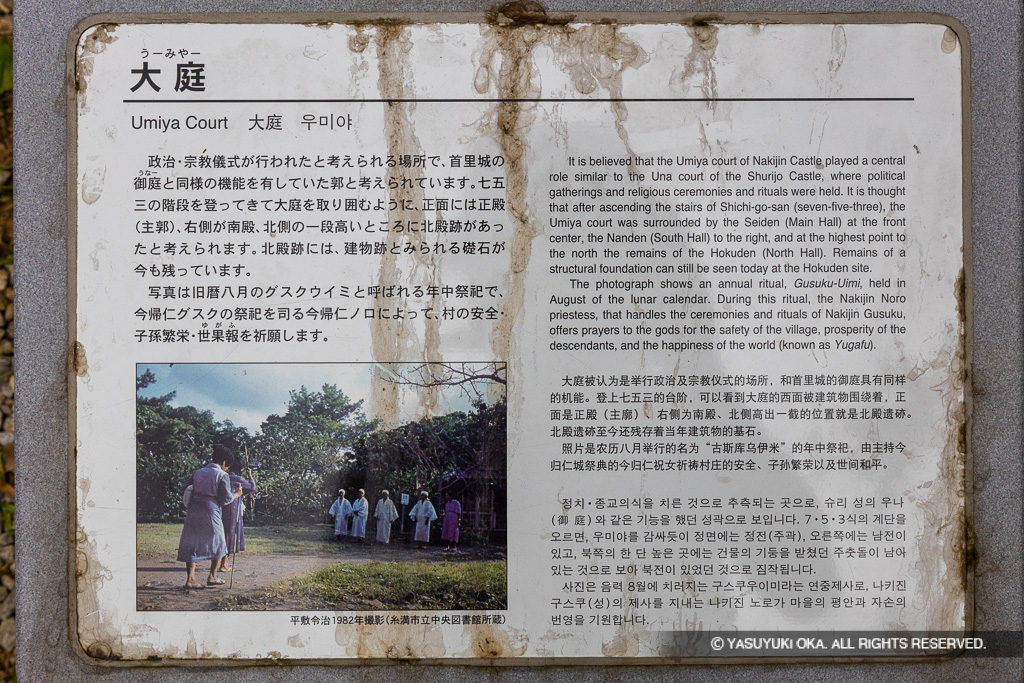 大庭歴史解説板