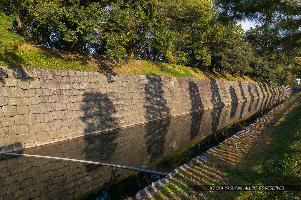 二条城二の丸水堀（東面）