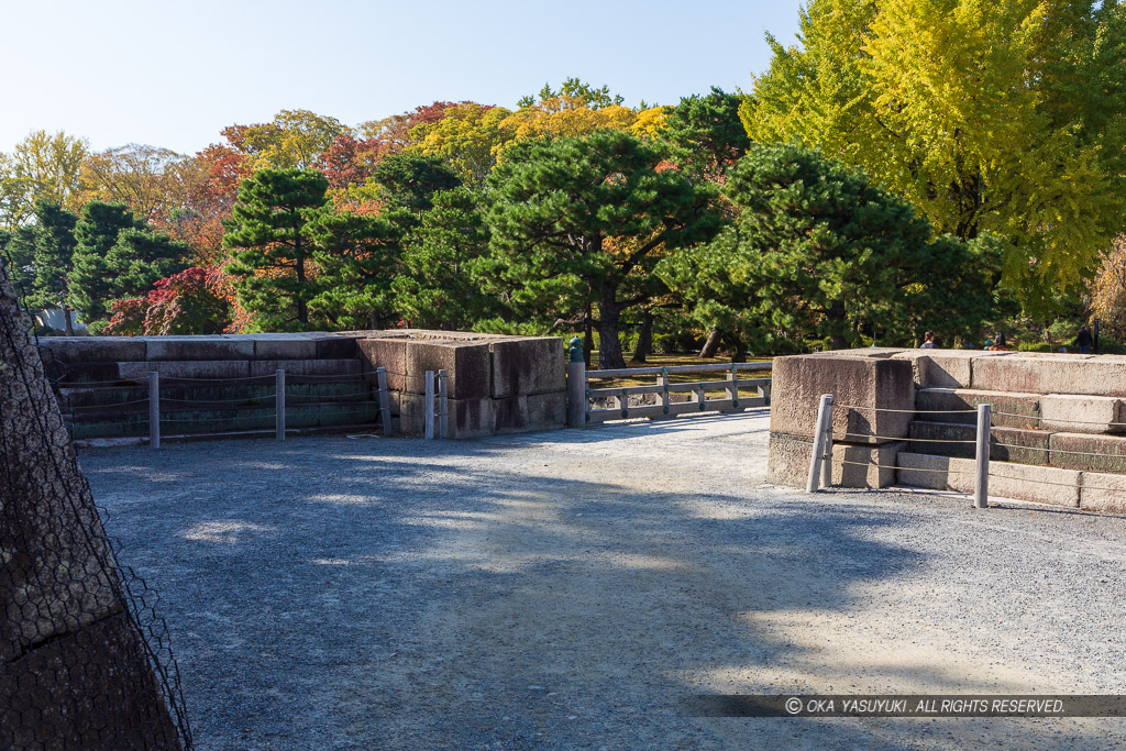 二条城本丸北虎口の出枡形