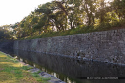 二条城二の丸水堀（北面）｜高解像度画像サイズ：6249 x 4166 pixels｜写真番号：5D4A3534｜撮影：Canon EOS 5D Mark IV