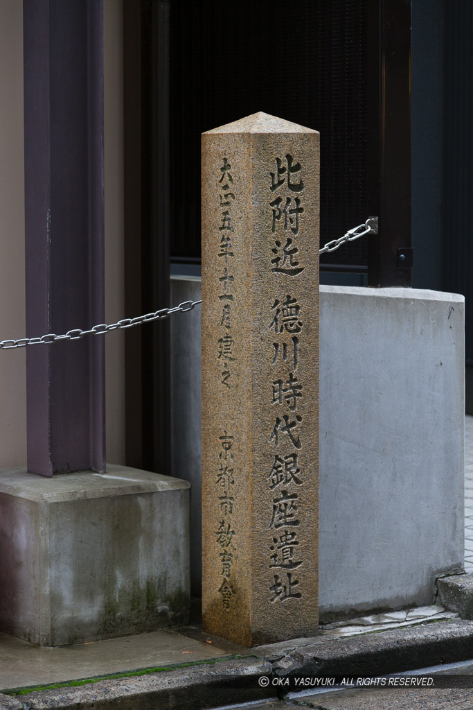 此付近 徳川時代銀座遺址 石碑