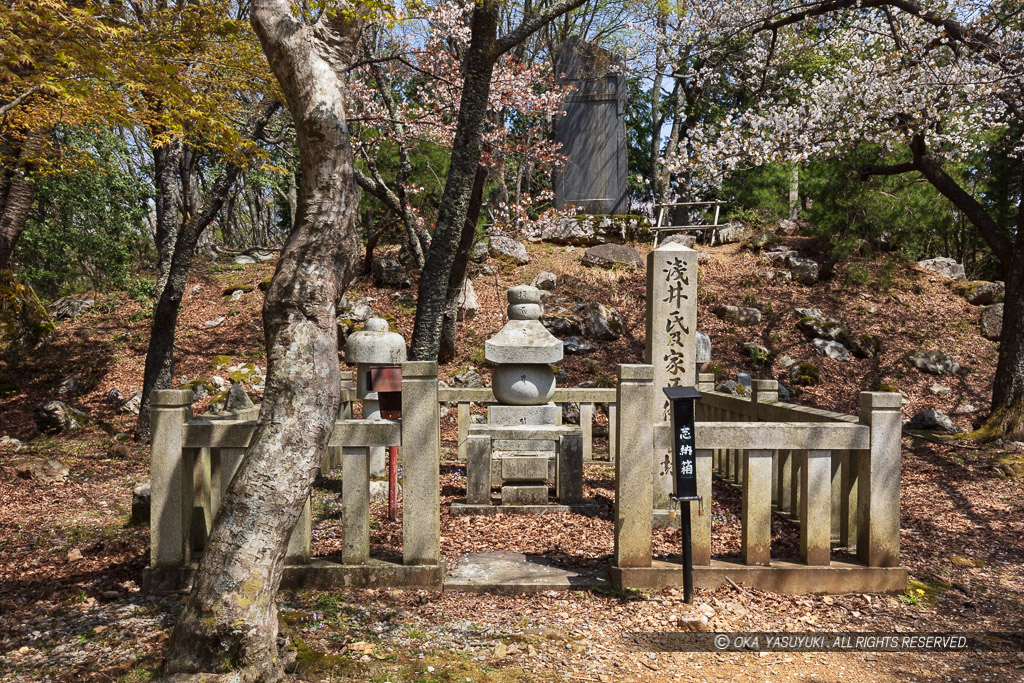 小谷城の浅井氏乃家臣供養塔・桜馬場跡