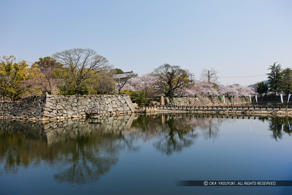 岡山城の目安橋・内下馬門跡