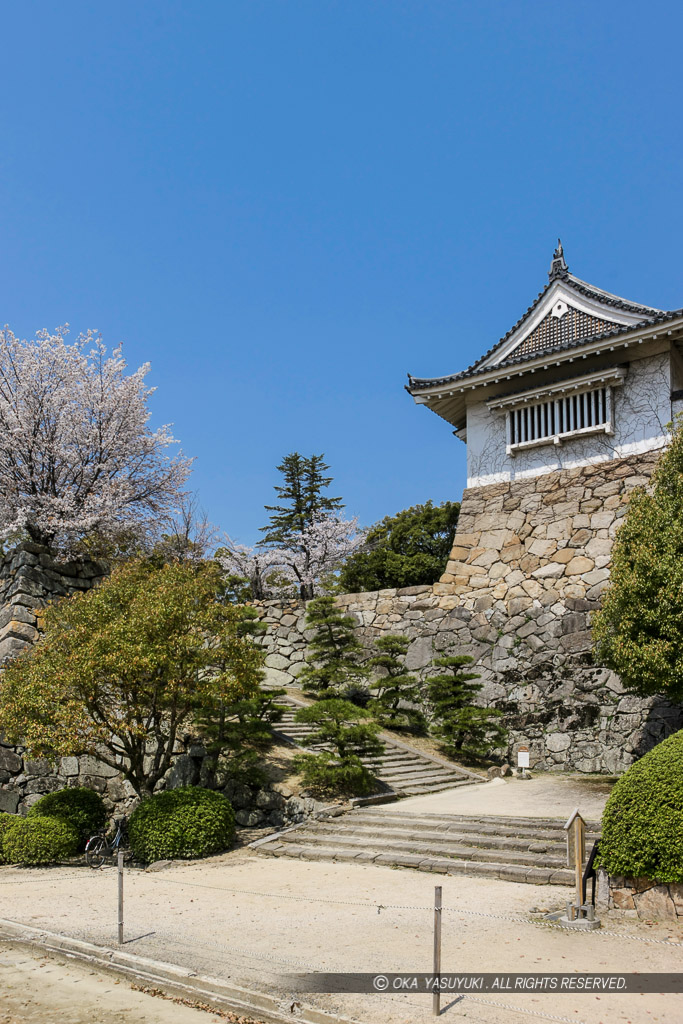 岡山城の鉄門虎口