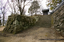 岡山城要害門・六十一雁木下門跡|高解像度画像サイズ:4064 x 2704 pixels|写真番号:100-9602S53B|撮影:Canon EOS-1DS
