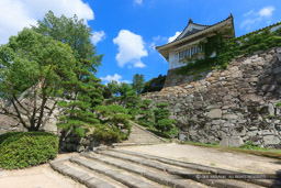 岡山城の鉄門虎口｜高解像度画像サイズ：5616 x 3744 pixels｜写真番号：1P3J8074｜撮影：Canon EOS-1Ds Mark III