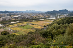 伝厩跡曲輪から国分川を望む｜高解像度画像サイズ：5184 x 3456 pixels｜写真番号：1DXL8931｜撮影：Canon EOS-1D X