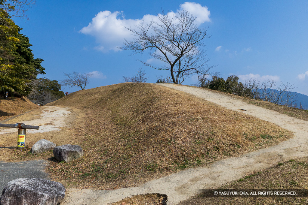 焼米ヶ原付近の土塁