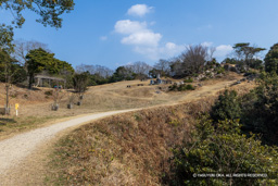 焼米ヶ原付近の土塁 | 高解像度画像サイズ：8192 x 5464 pixels | 写真番号：6F1A2680 | 撮影：Canon EOS R5m2