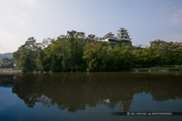 肘川と大洲城｜高解像度画像サイズ：4064 x 2704 pixels｜写真番号：53BS9247｜撮影：Canon EOS-1DS