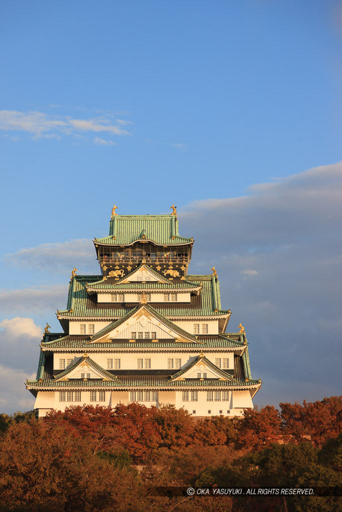 紅葉の大阪城