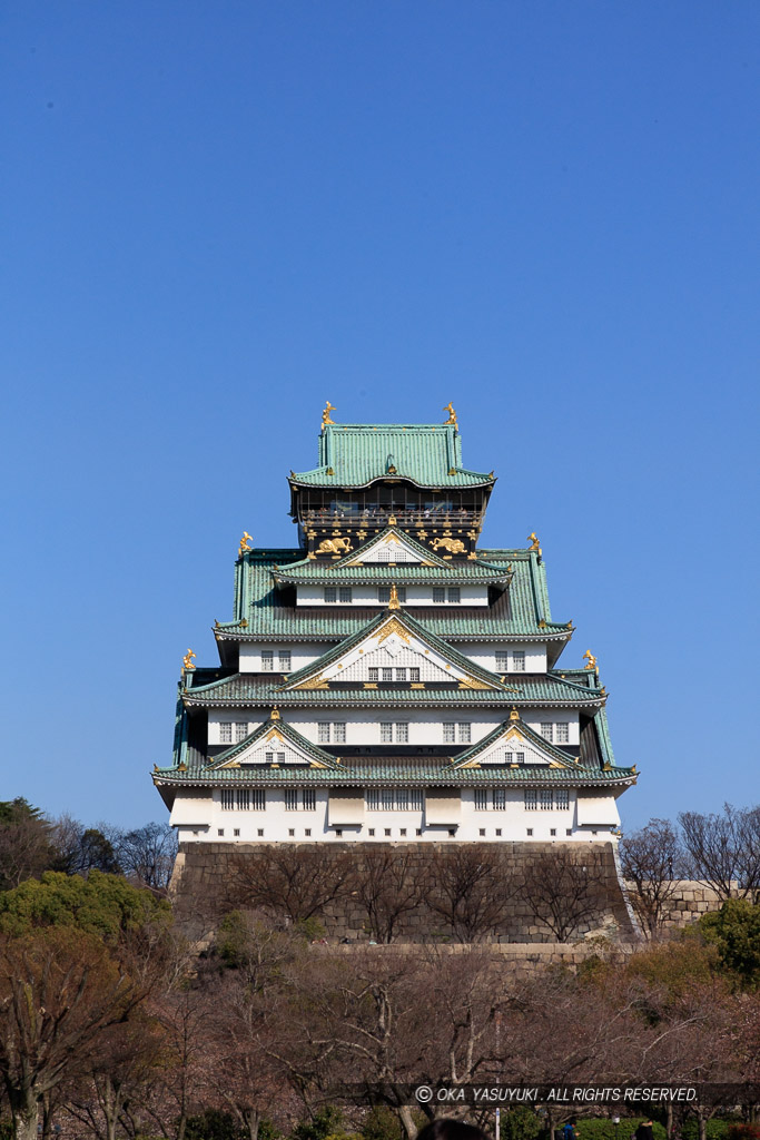 西の丸庭園から大阪城天守閣