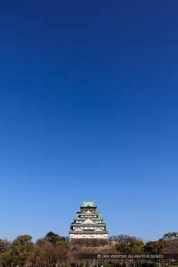 西の丸庭園から大阪城天守閣|高解像度画像サイズ:5792 x 8688 pixels|写真番号:5DSA7386|撮影:Canon EOS 5DS