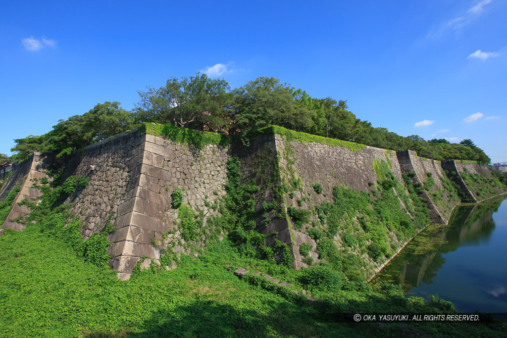 本丸石垣・空堀・水堀