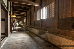 大手口多聞櫓内部|高解像度画像サイズ:5106 x 3404 pixels|写真番号:1P3J7297|撮影:Canon EOS-1Ds Mark III