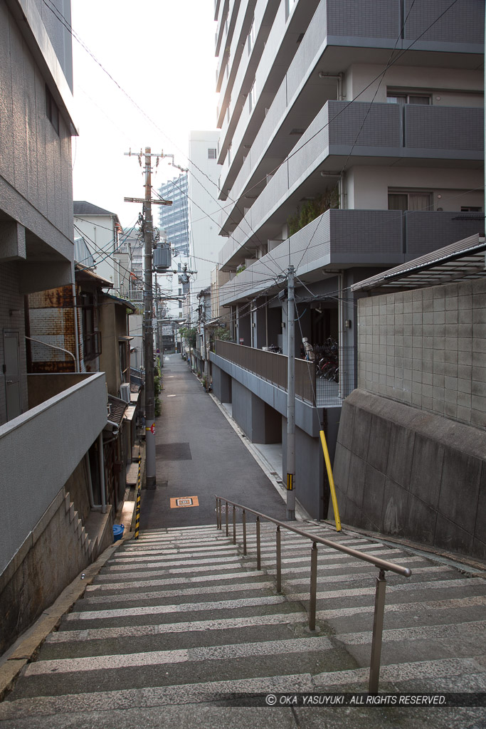 空堀の落ち込み