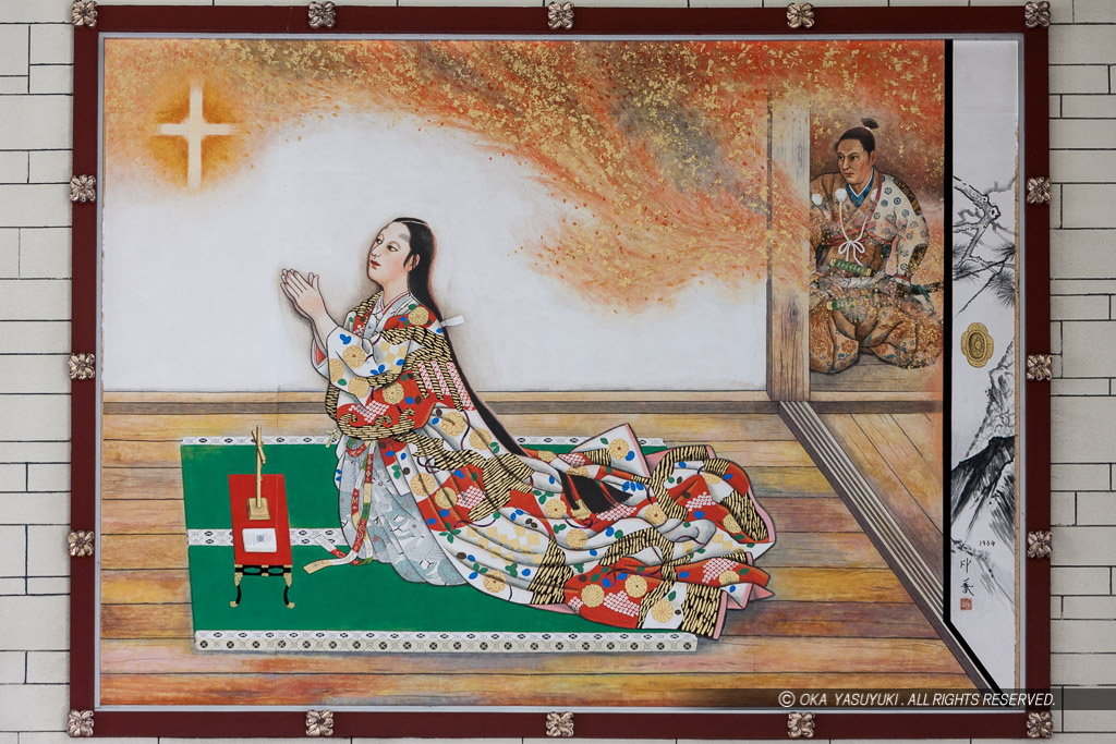 細川ガラシャ壁画・大阪カトリック玉造教会
