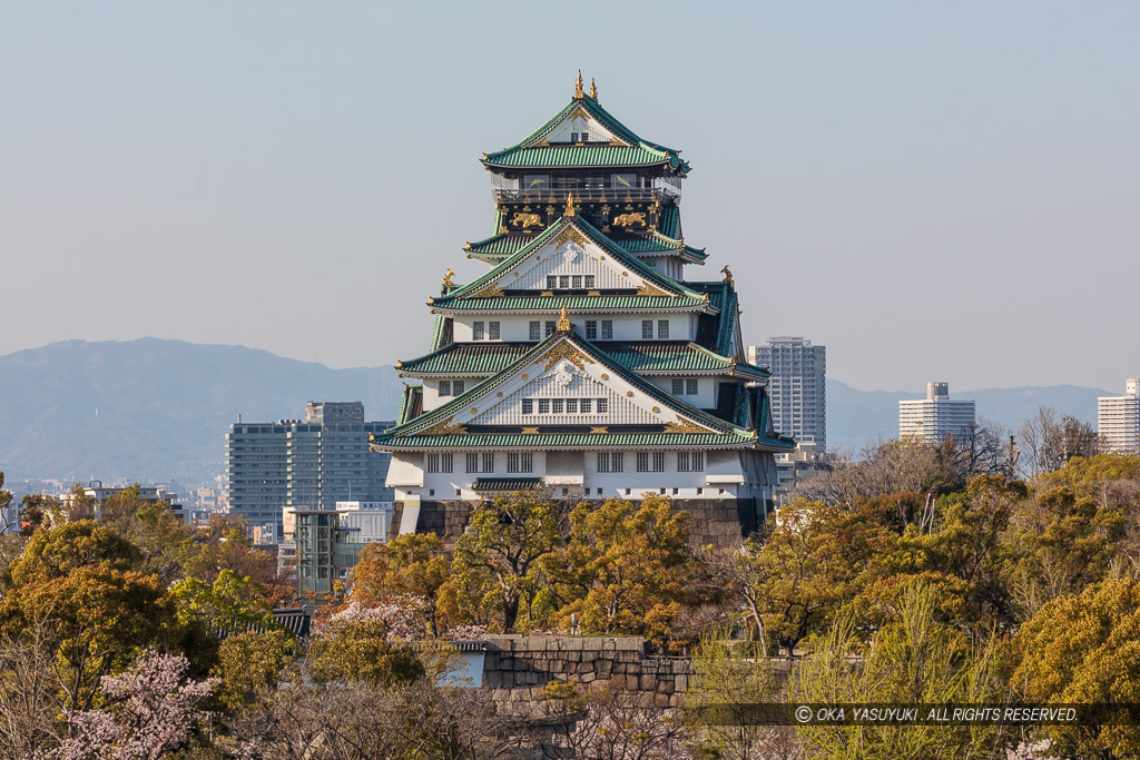 大阪城天守閣南面