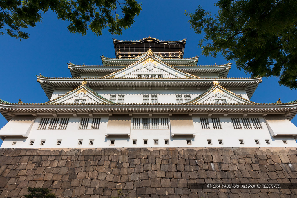 大阪城天守閣西面