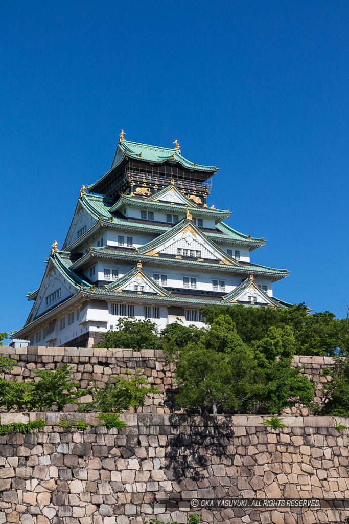 夏の大阪城天守閣