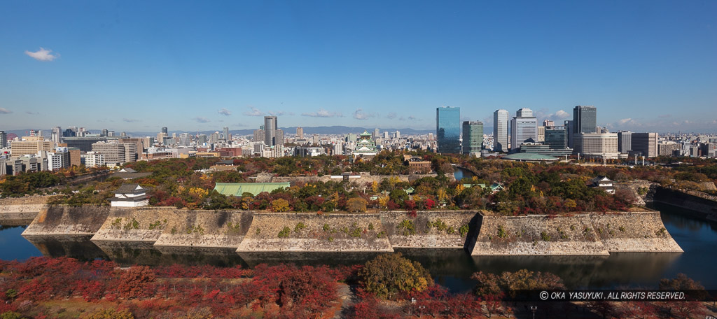 大阪城全景・南から