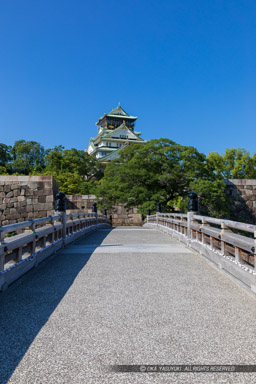 極楽橋と大阪城天守閣｜高解像度画像サイズ：4480 x 6720 pixels｜写真番号：5D4A1210｜撮影：Canon EOS 5D Mark IV