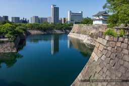 玉造口から見る南外堀と一番櫓|高解像度画像サイズ:6692 x 4461 pixels|写真番号:5D4A1270|撮影:Canon EOS 5D Mark IV