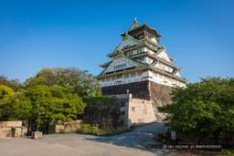 大阪城天守閣と姫門跡・山里口門跡｜高解像度画像サイズ：8688 x 5792 pixels｜写真番号：5DSA1418｜撮影：Canon EOS 5DS