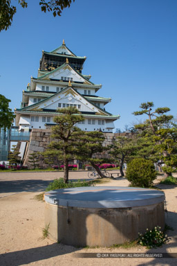 中ノ段帯曲輪の石垣の保存場所|高解像度画像サイズ:5792 x 8688 pixels|写真番号:5DSA1621|撮影:Canon EOS 5DS