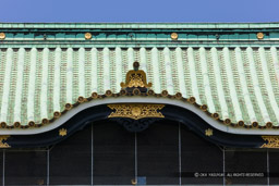大阪城天守閣最上階の唐破風|高解像度画像サイズ:8688 x 5792 pixels|写真番号:5DSA1974|撮影:Canon EOS 5DS
