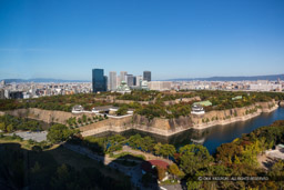 大阪歴史博物館から見る大阪城|高解像度画像サイズ:8688 x 5792 pixels|写真番号:5DSA8504-Edit|撮影:Canon EOS 5DS