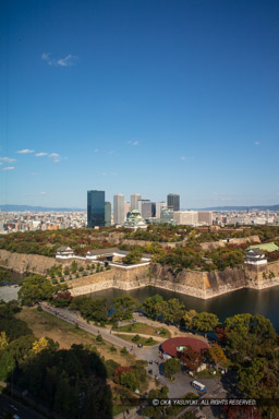 大阪歴史博物館から見る大阪城|高解像度画像サイズ:5792 x 8688 pixels|写真番号:5DSA8785|撮影:Canon EOS 5DS